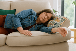 Afternoon energy crash on the couch